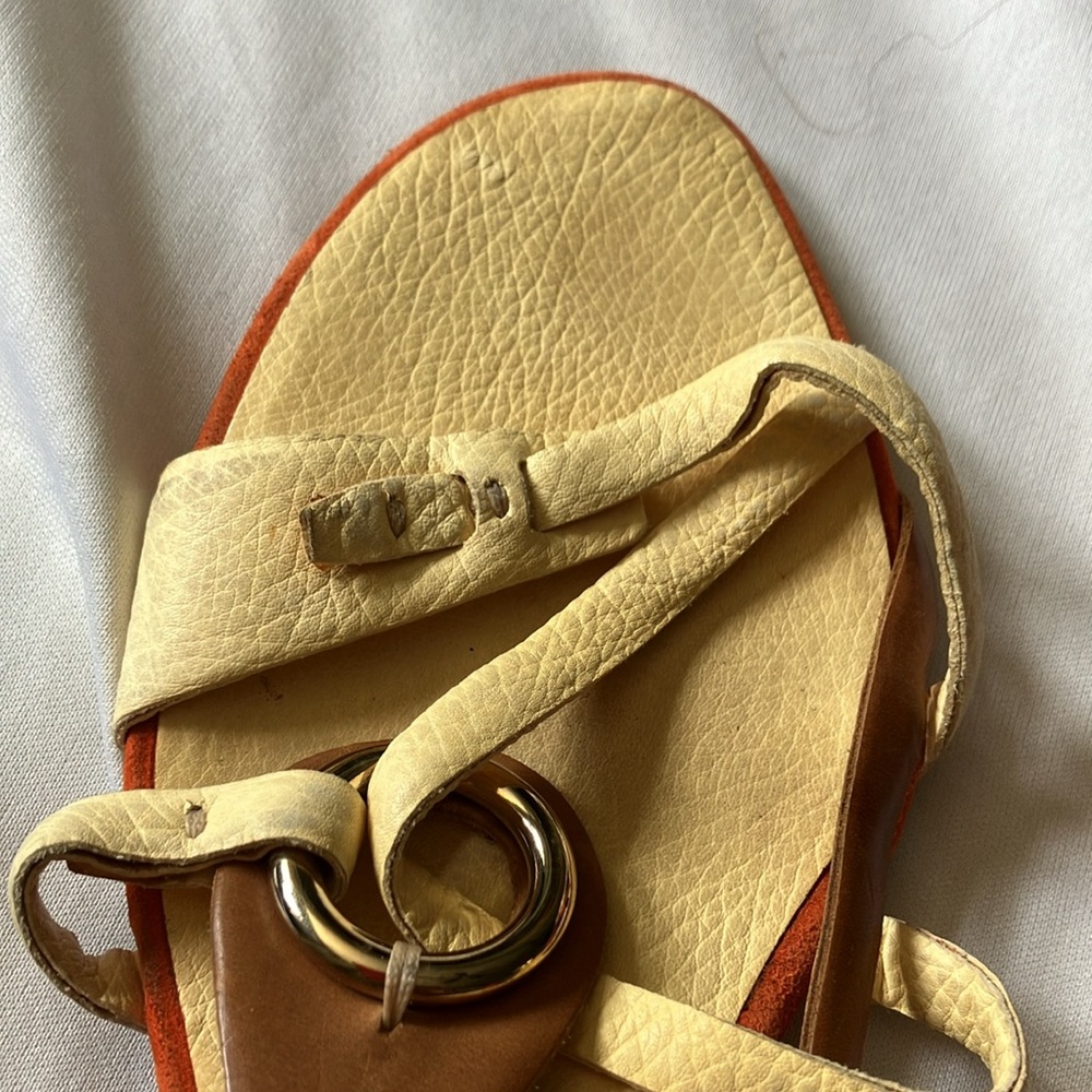Celine Leather and Suede strappy sandals - Picture 4 of 6